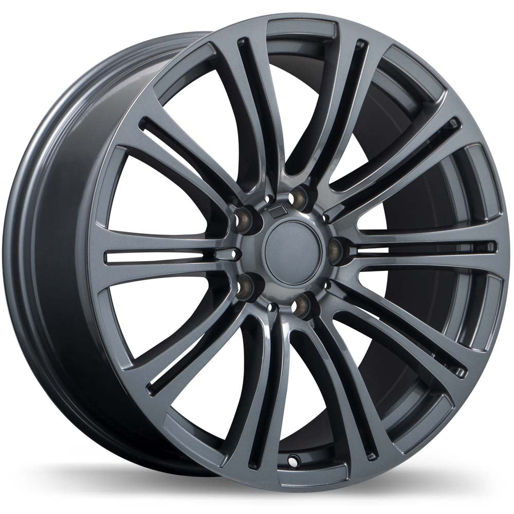 Replika R172 Gloss Gunmetal 18x8 +35 5x120mm 72.6mm - Wheelwiz