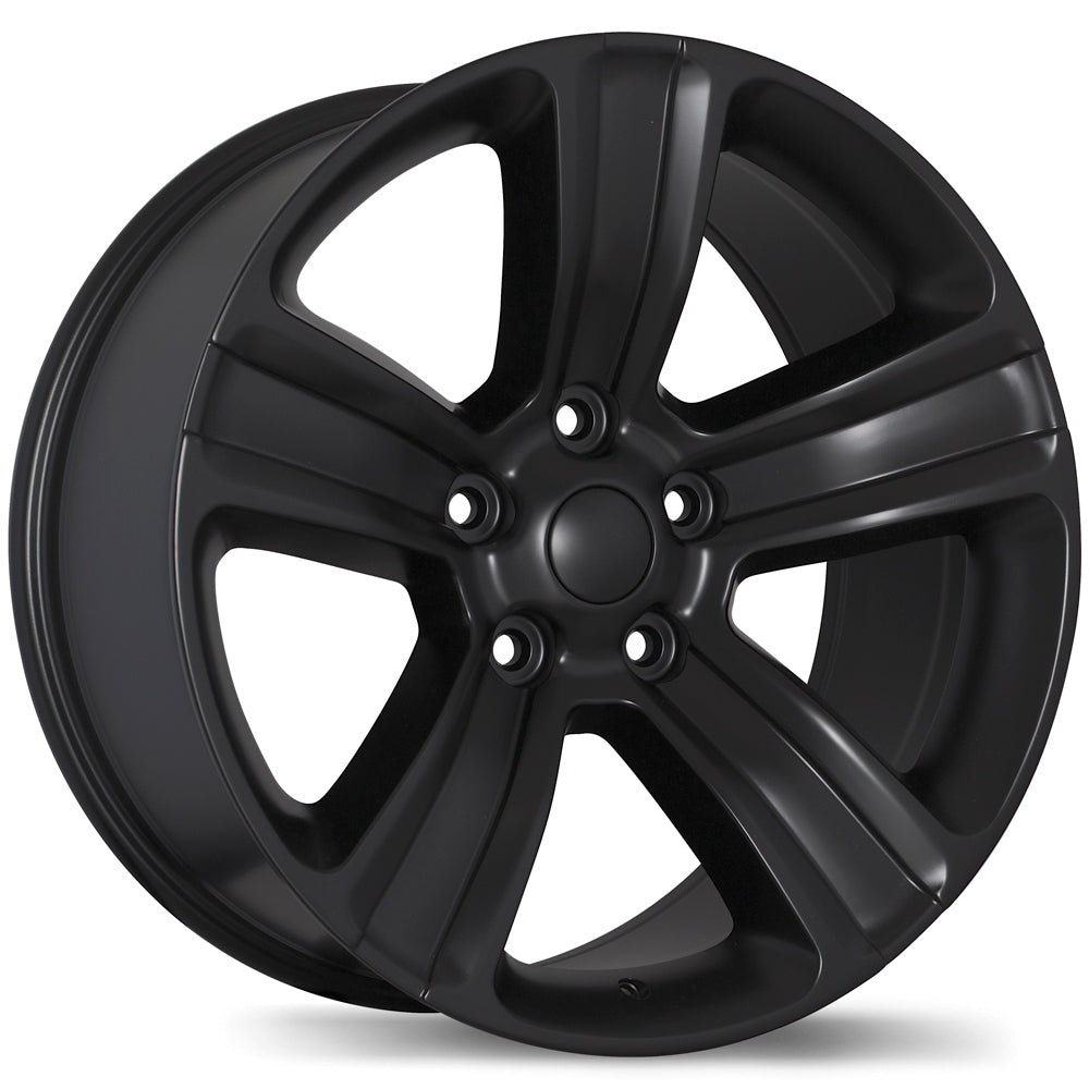 Replika R177A Matte Black 20x9 +18 5x139.7mm 77.8mm - Wheelwiz