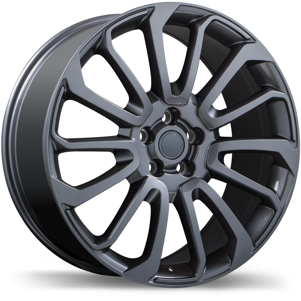 Replika R190A Gloss Gunmetal 22x9.5 +45 5x120mm 72.6mm - Wheelwiz