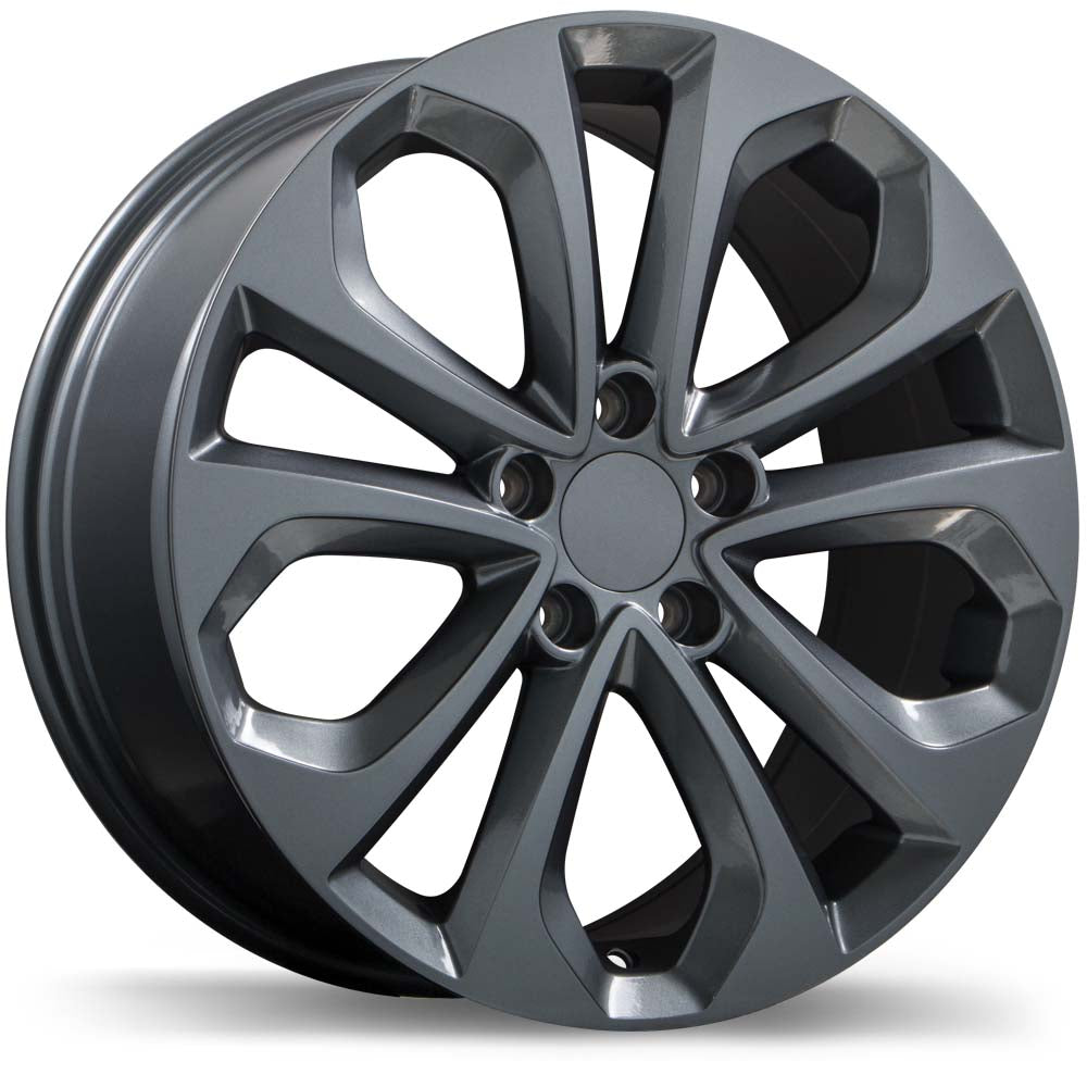 Replika R191 Gloss Gunmetal 18x8 +50 5x114.3mm 64.1mm - Wheelwiz