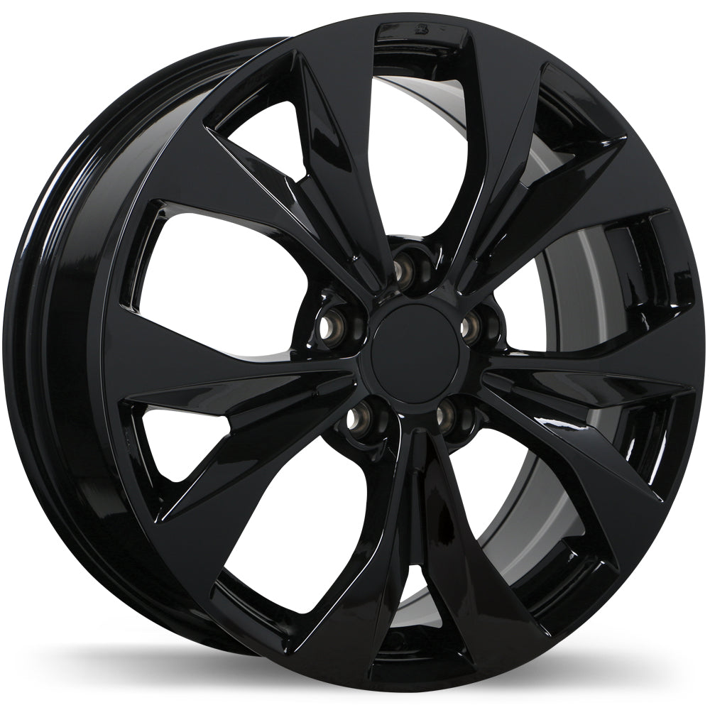 Replika R192 Gloss Black 16x6.5 +40 5x114.3mm 64.1mm - Wheelwiz