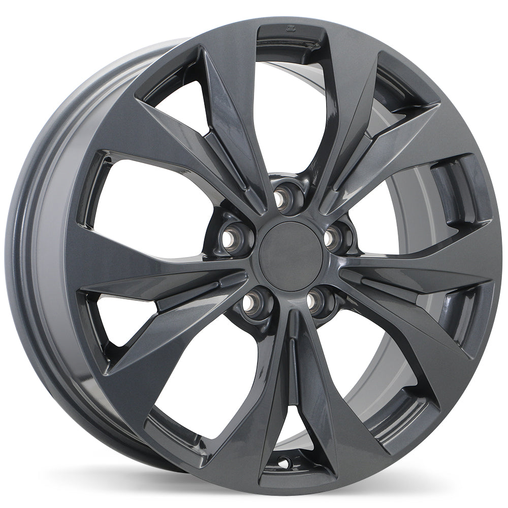 Replika R192 Gloss Gunmetal 17x7 +45 5x114.3mm 64.1mm - Wheelwiz