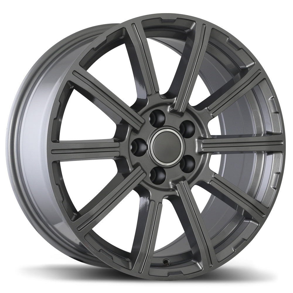 Replika R193 Gloss Gunmetal 18x8 +30 5x112mm 66.5mm - Wheelwiz