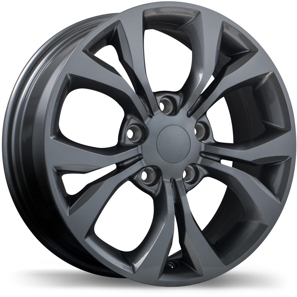 Replika R197 Gloss Gunmetal 17x6.5 +40 5x127mm 71.5mm - Wheelwiz