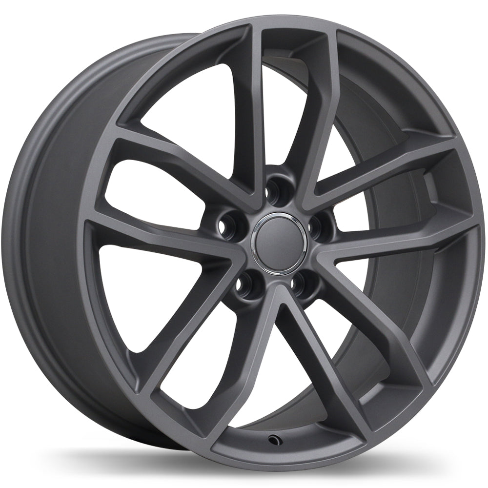 Replika R199 Matte Gunmetal 18x8.5 +45 5x112mm 57.1mm - Wheelwiz