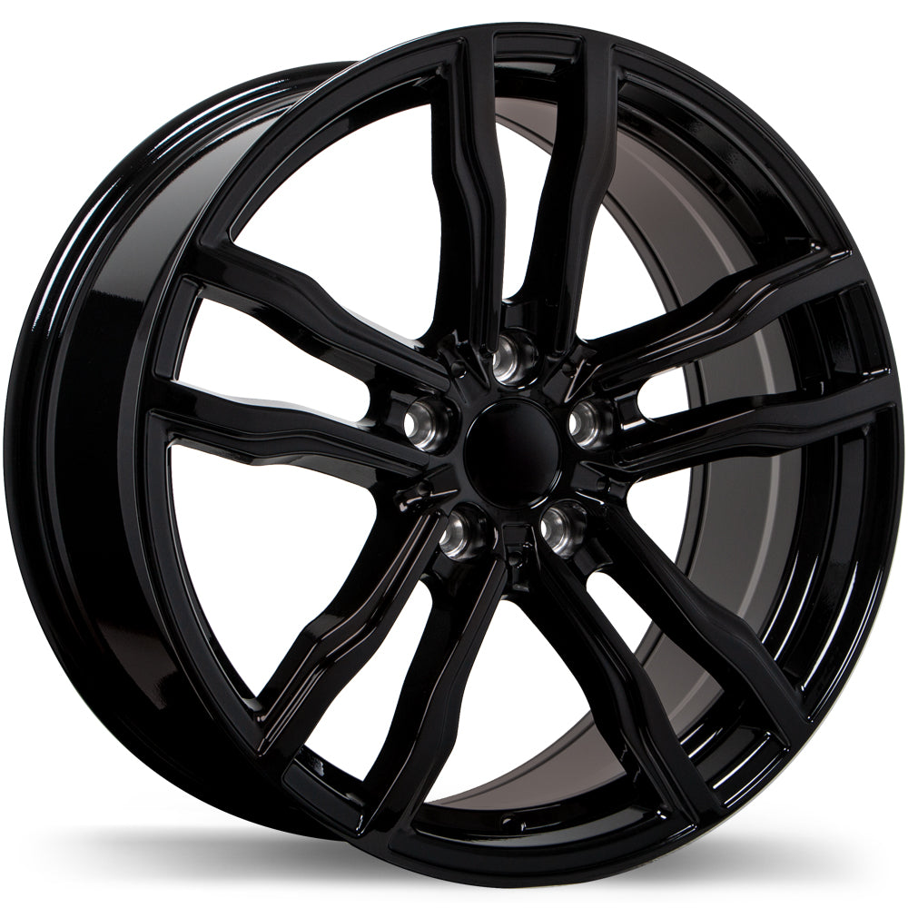Replika R200 Gloss Black 19x9 +45 5x120mm 74.1mm - Wheelwiz
