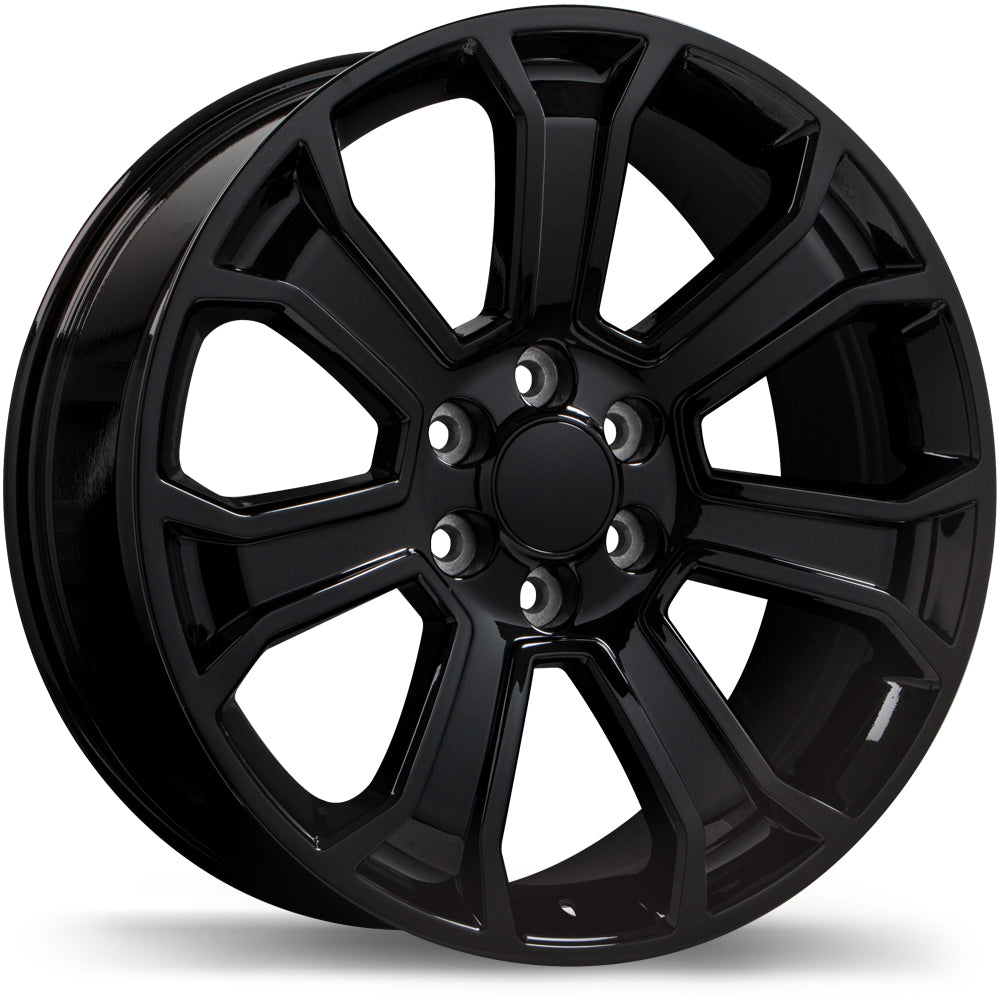 Replika R204 Gloss Black 20x9 +24 6x139.7mm 78.1mm - Wheelwiz