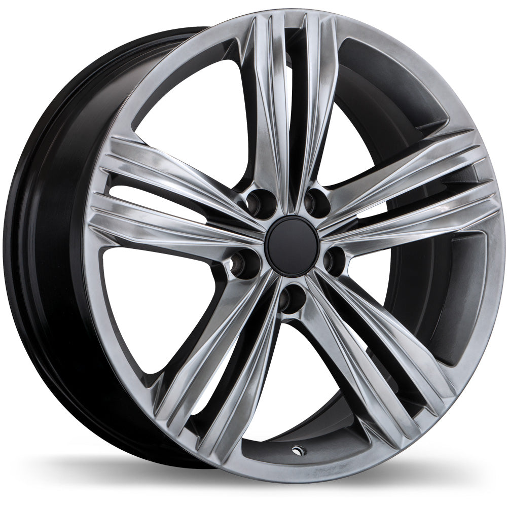 Replika R205 Dark Hyper Silver 16x7 +45 5x112mm 66.5mm - Wheelwiz