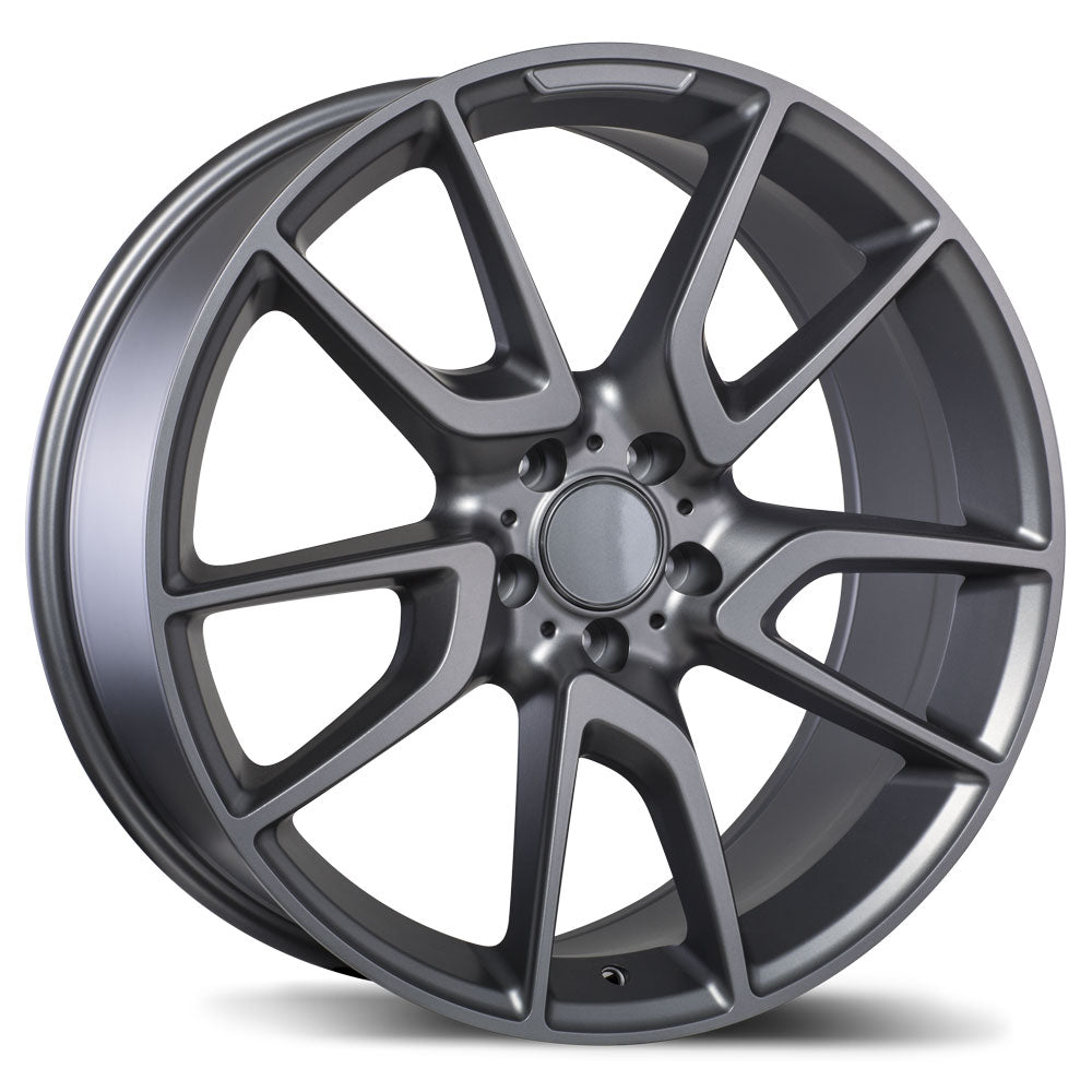 Replika R207 Matte Gunmetal 20x9.5 +45 5x112mm 66.5mm - Wheelwiz