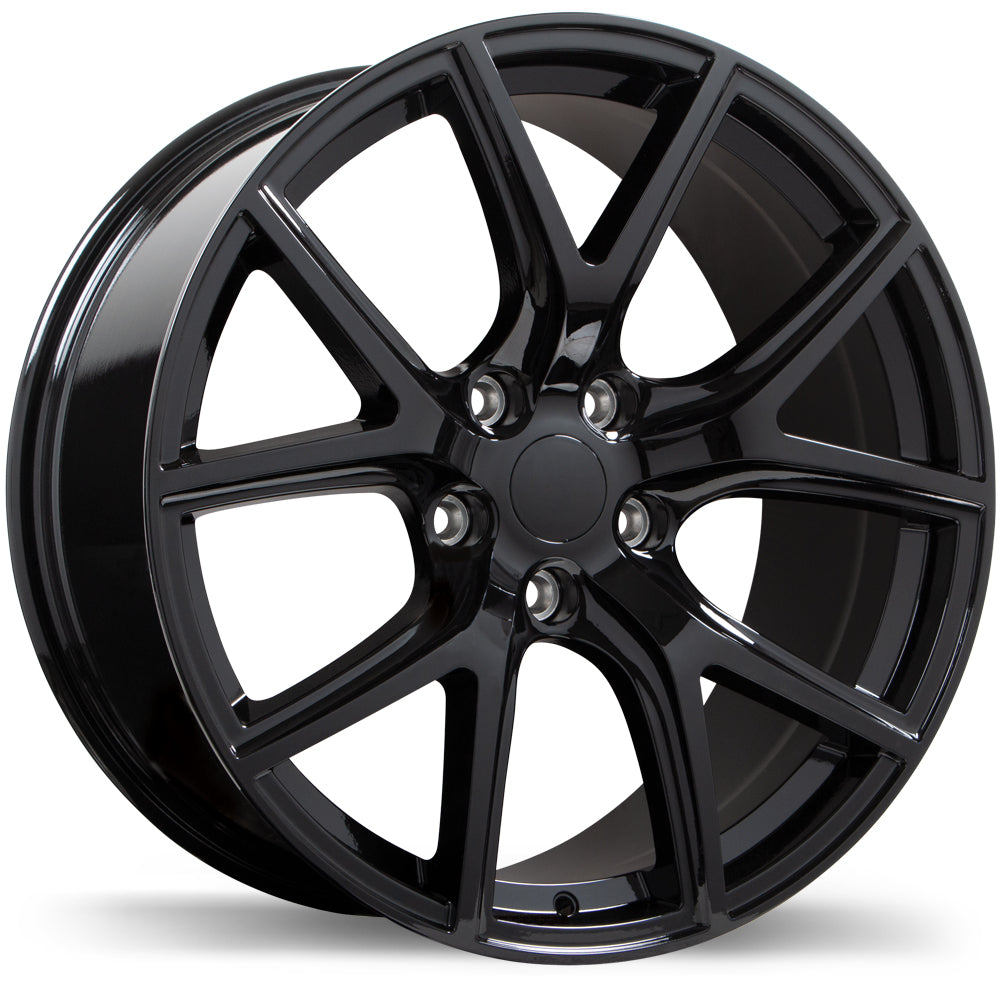 Replika R217A Gloss Black 20x10 +50 5x127mm 71.5mm - Wheelwiz
