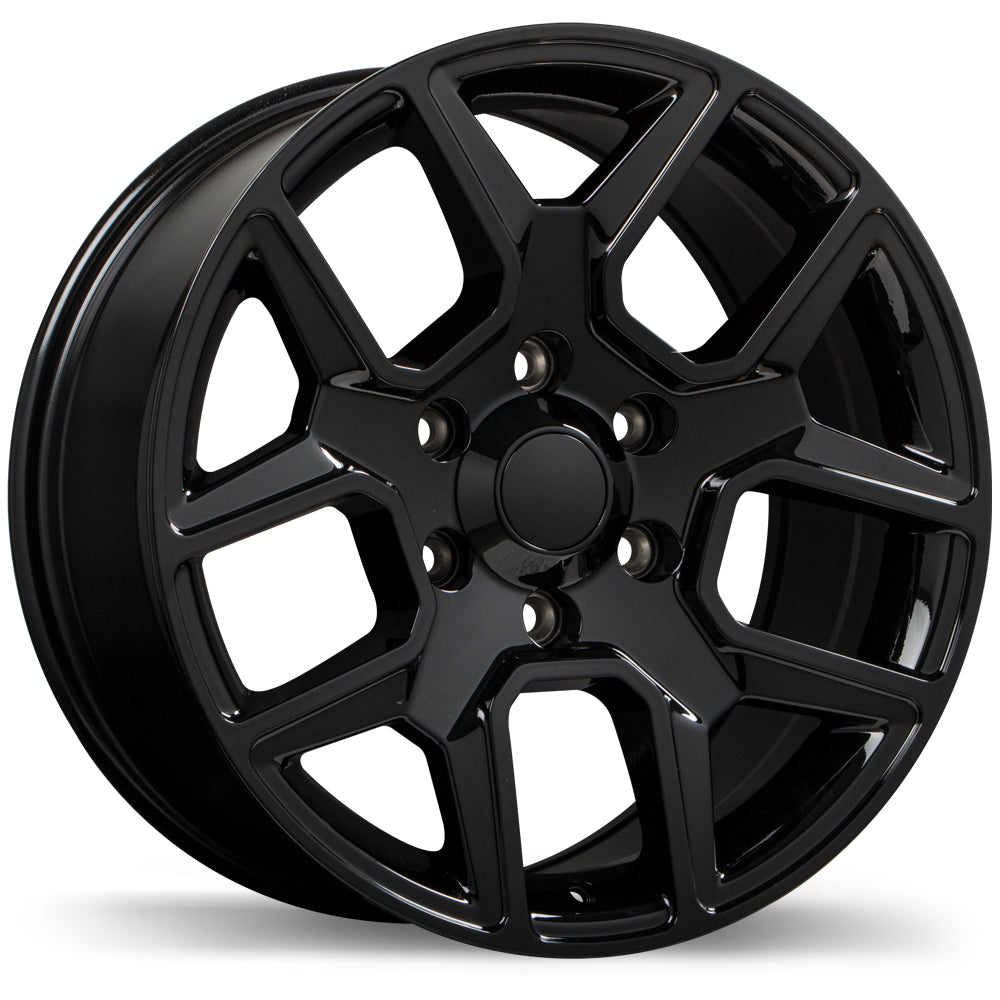 Replika R220 Gloss Black 18x8 +19 6x139.7mm 78.0mm - Wheelwiz