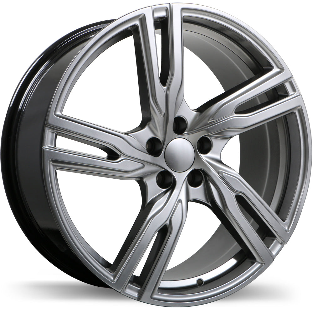 Replika R221 Dark Hyper Silver 18x8 +38 5x108mm 65.1mm - Wheelwiz