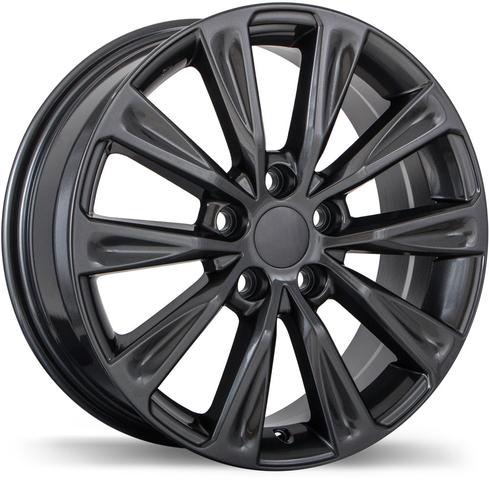 Replika R223 Gloss Gunmetal 17x7 +39 5x114.3mm 60.1mm - Wheelwiz