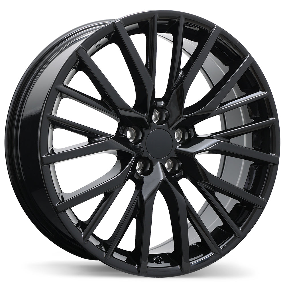 Replika R224 Gloss Black 20x8 +30 5x114.3mm 60.1mm