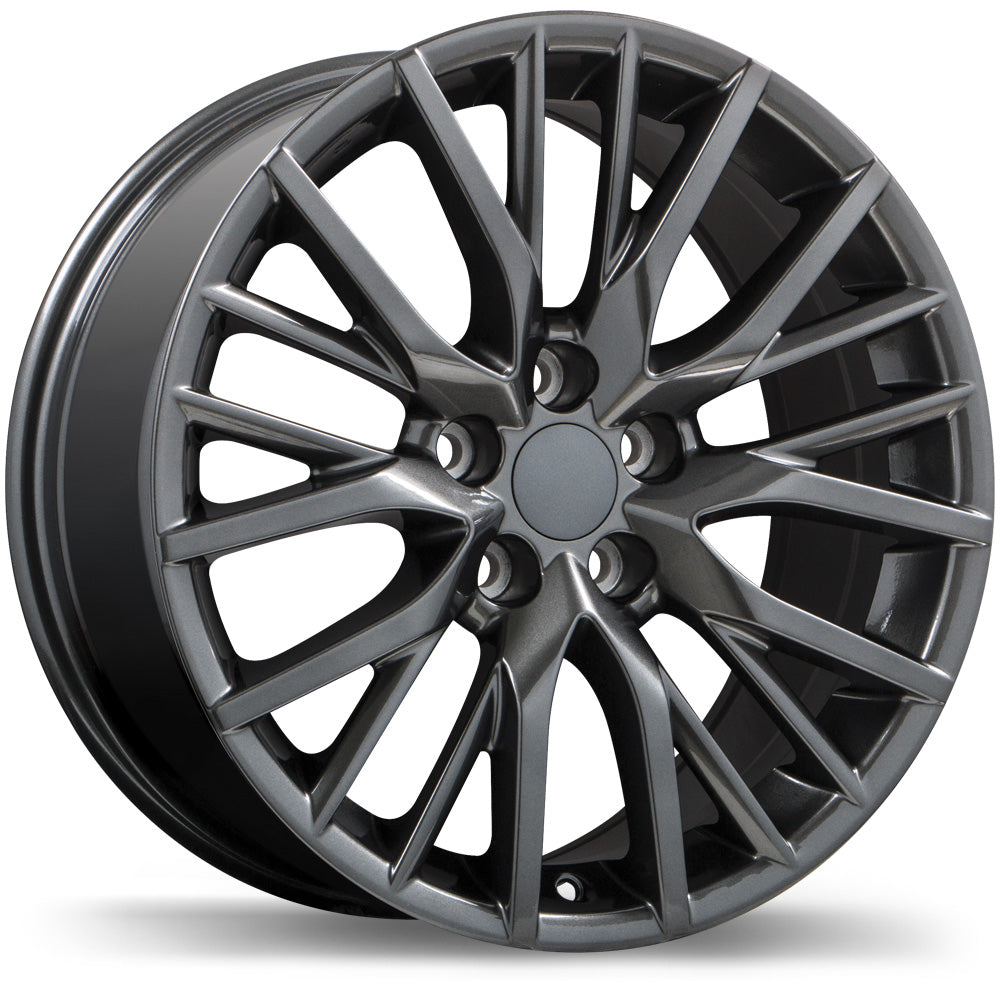Replika R224 Gloss Gunmetal 20x8 +30 5x114.3mm 60.1mm - Wheelwiz
