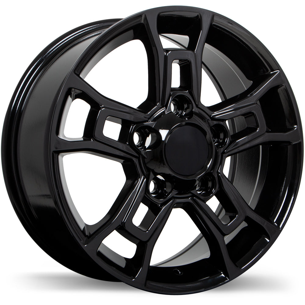 Replika R225 Gloss Black 18x8 +60 5x150mm 110.1mm - Wheelwiz
