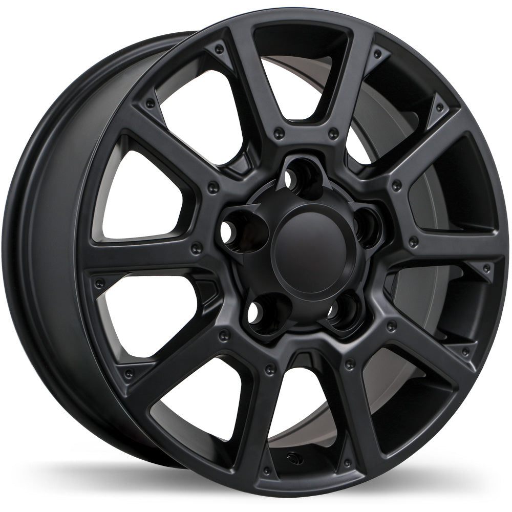 Replika R226 Satin Black 20x8.5 +55 5x150mm 110.1mm - Wheelwiz