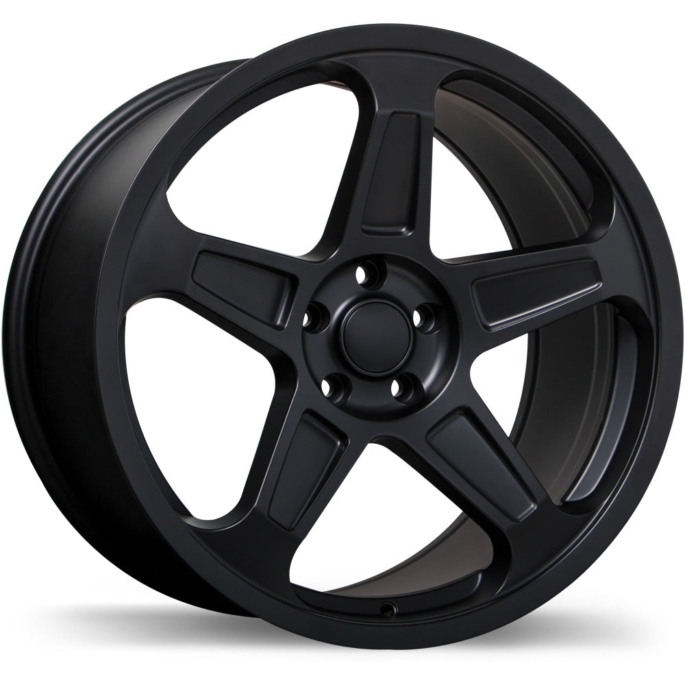 Replika R227 Satin Black 20x9 +20 5x115mm 71.5mm - Wheelwiz