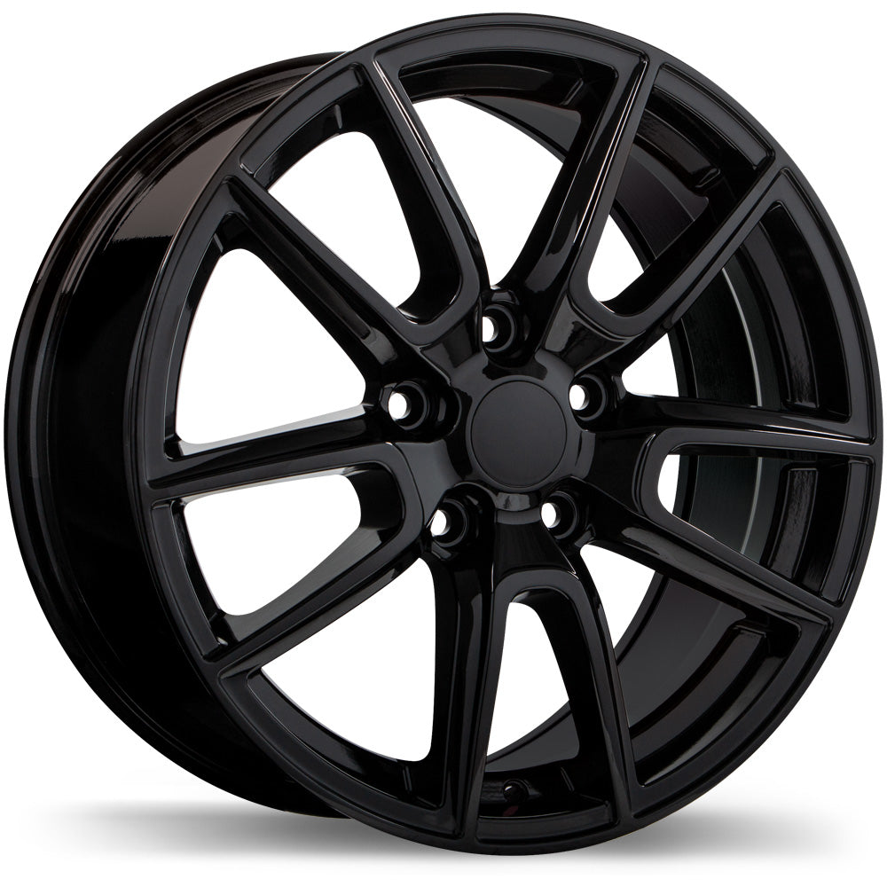 Replika R228 Gloss Black 20x8 +45 5x127mm 71.5mm - Wheelwiz
