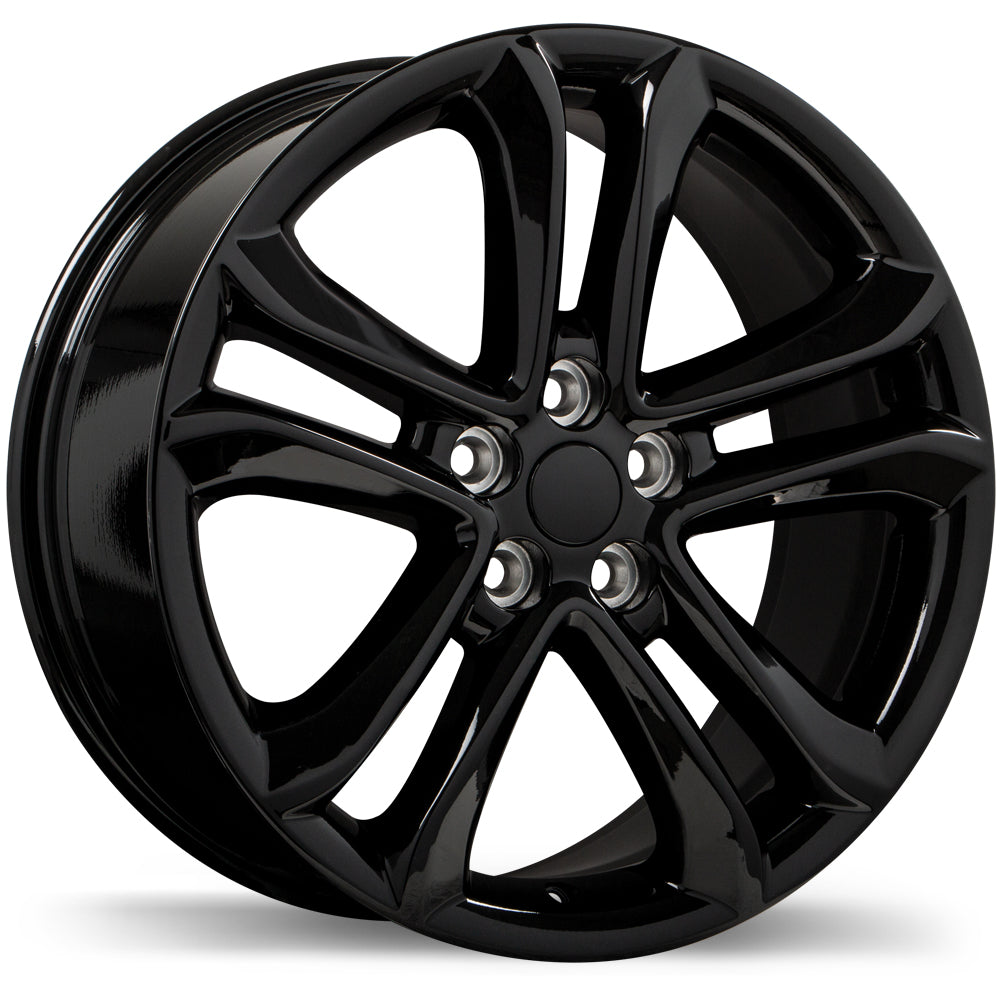 Replika R235 Gloss Black 18x8 +52 5x108mm 63.4mm - Wheelwiz