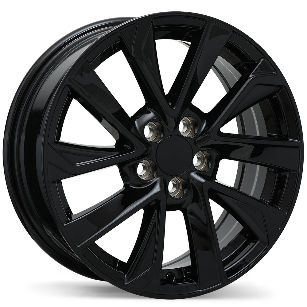 Replika R240 Gloss Black 16x6.5 +39 5x100mm 54.1mm