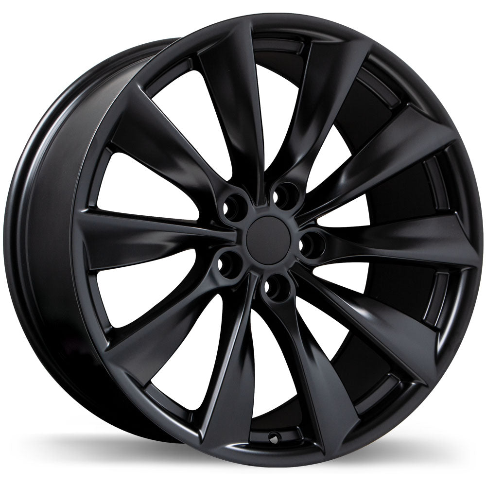 Replika R241B Satin Black 19x9.5 +45 5x114.3mm 70.3mm - Wheelwiz