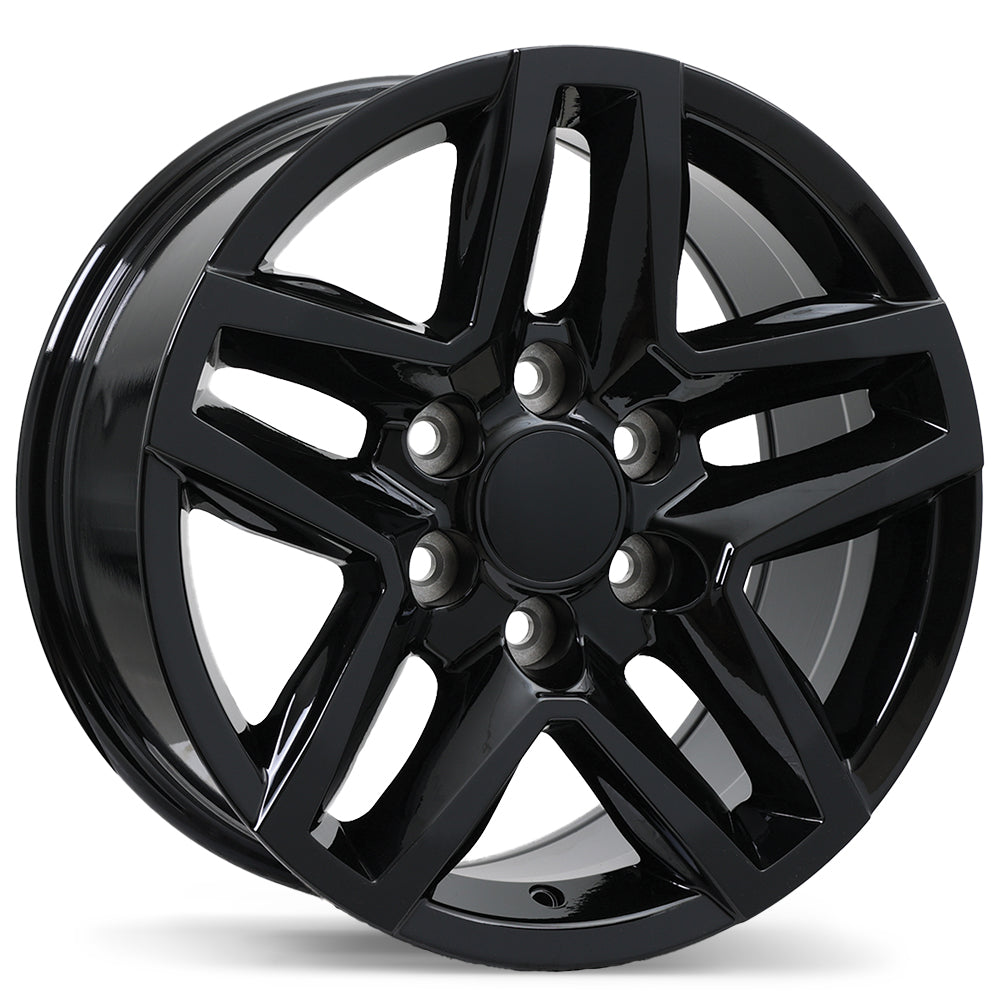 Replika R245 Gloss Black 18x8.5 +26 6x139.7mm 78.0mm - Wheelwiz