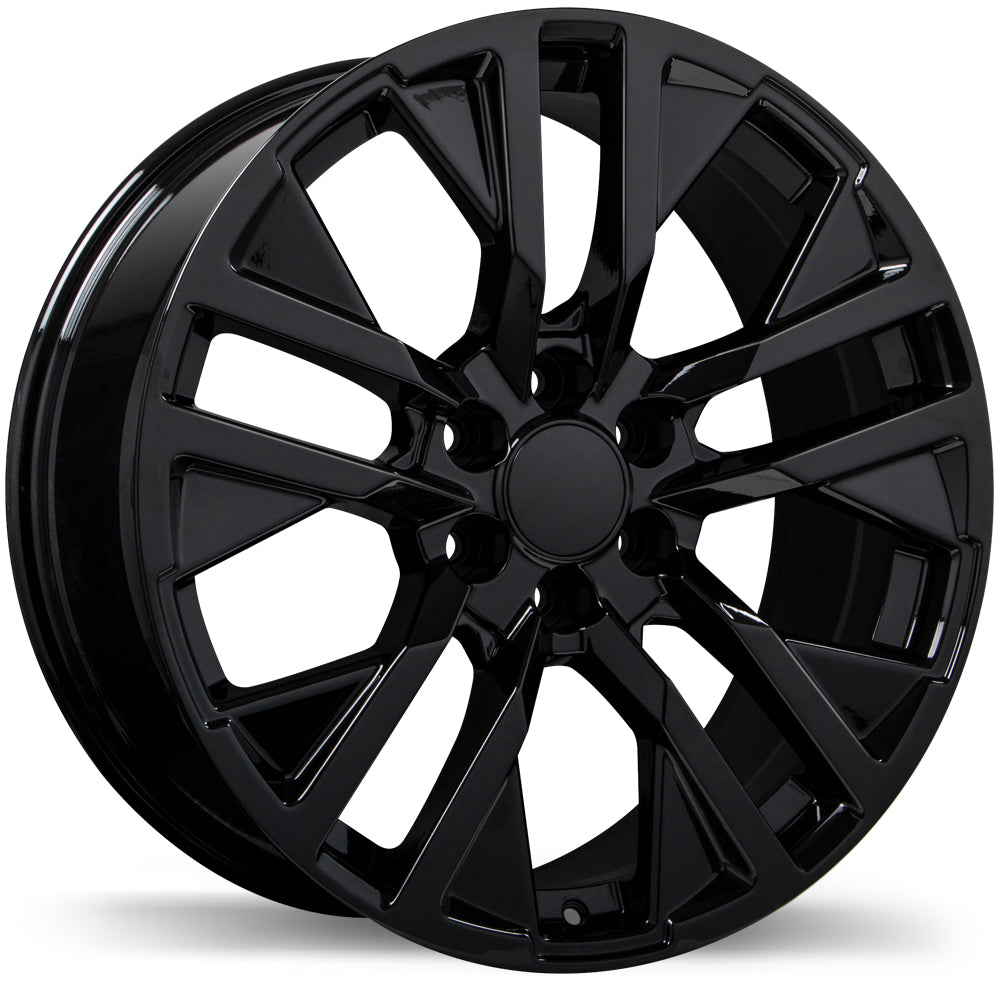 Replika R246 Gloss Black 22x9 +28 6x139.7mm 78.0mm - Wheelwiz