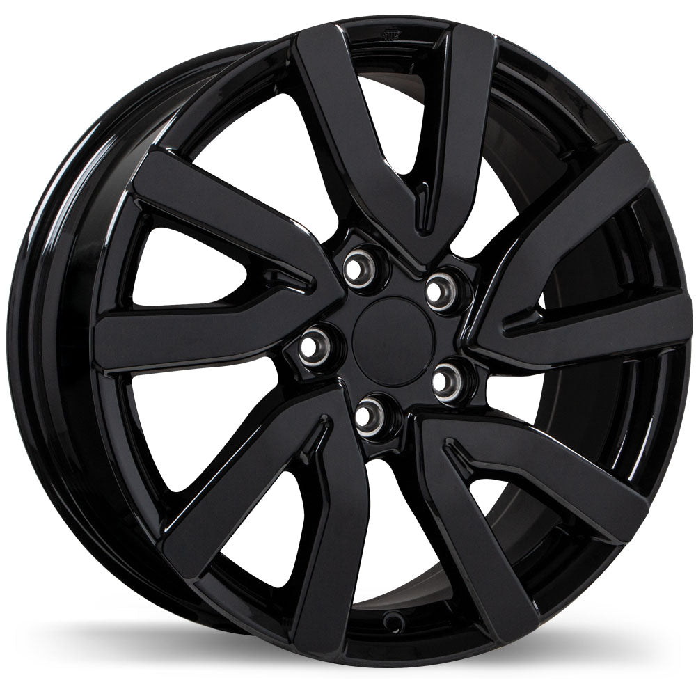 Replika R249 Gloss Black 18x8 +55 5x120mm 64.1mm - Wheelwiz