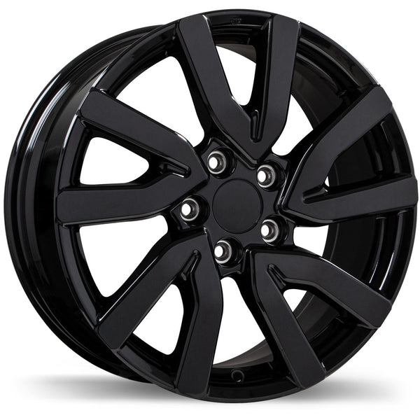 Replika R249 Gloss Black 18x8 +55 5x120mm 64.1mm | Wheelwiz