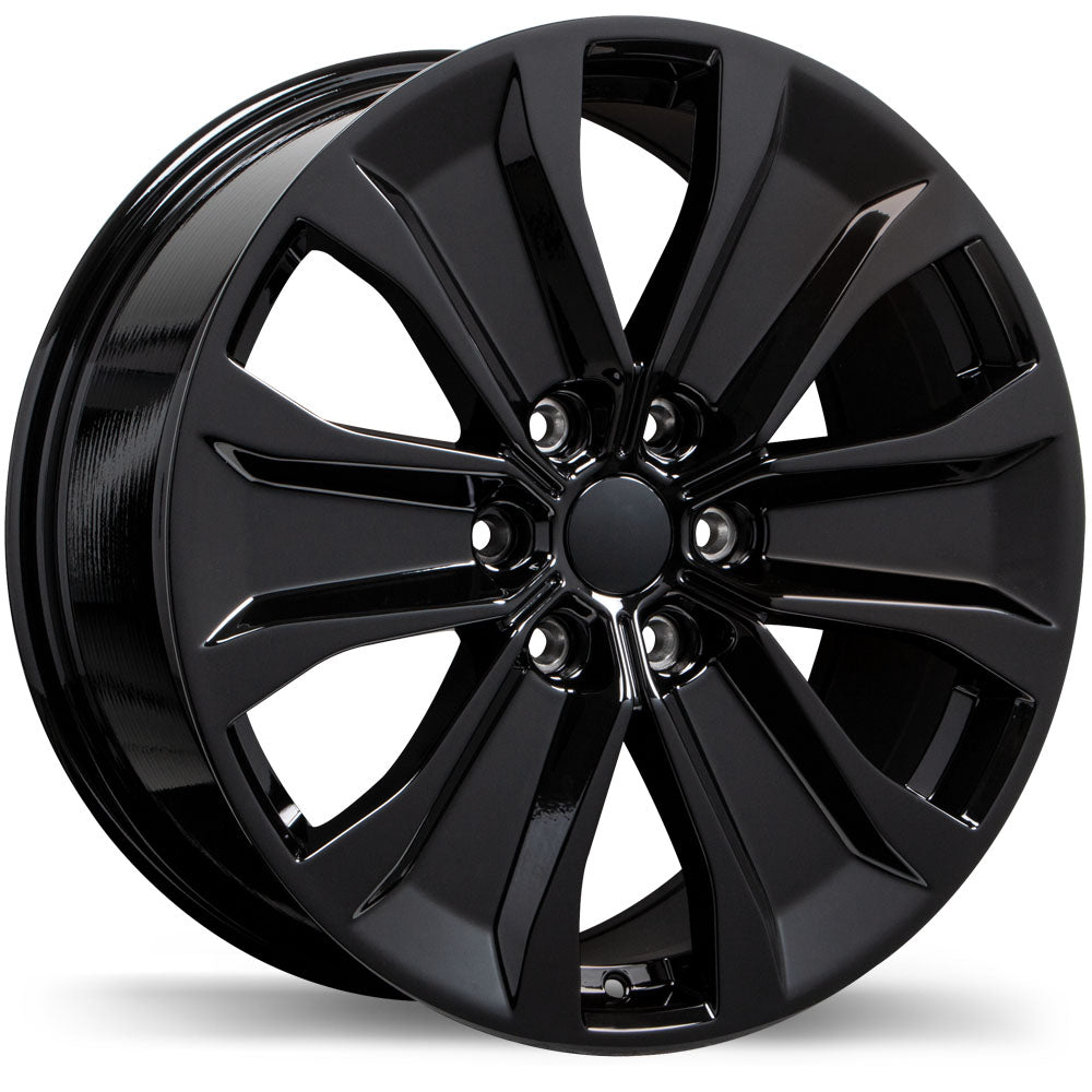 Replika R250 Gloss Black 20x8.5 +44 6x135mm 87.1mm - Wheelwiz