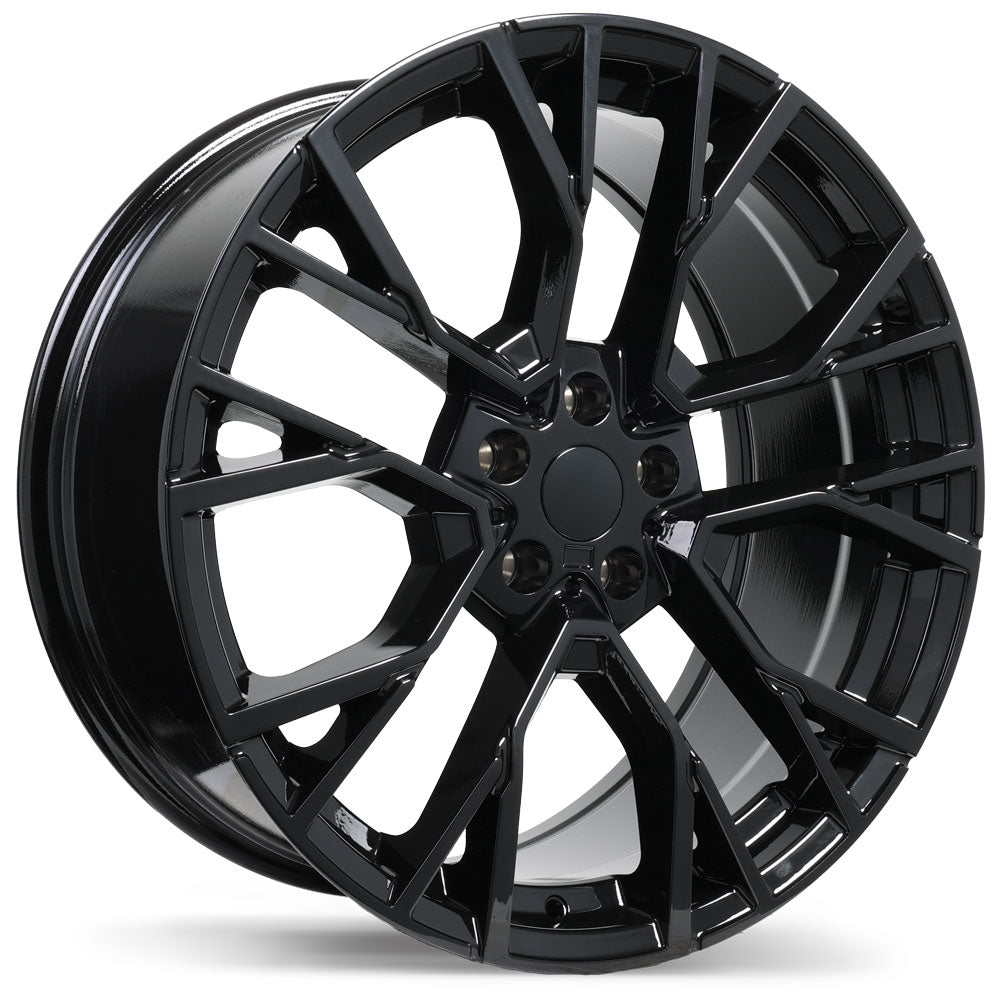 Replika R253 Gloss Black 20x9 +30 5x112mm 66.6mm - Wheelwiz