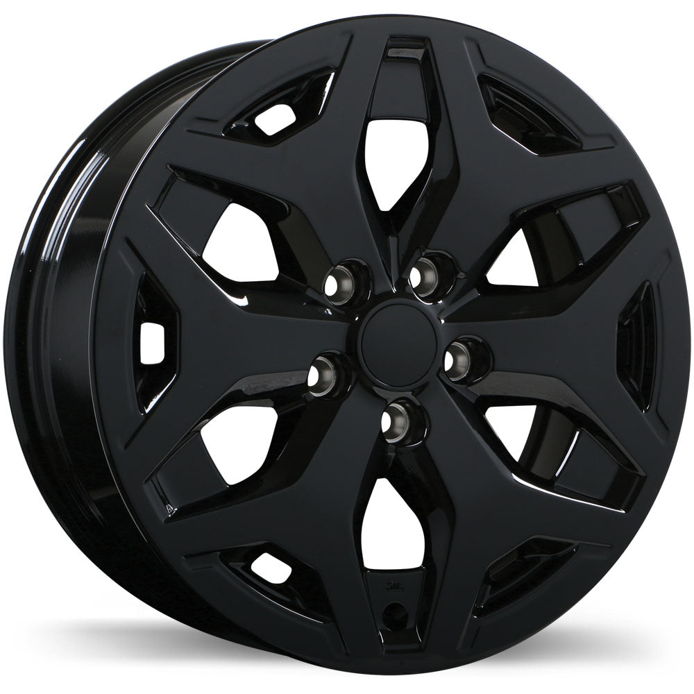 Replika R254 Gloss Black 17x7 +48 5x114.3mm 56.1mm - Wheelwiz
