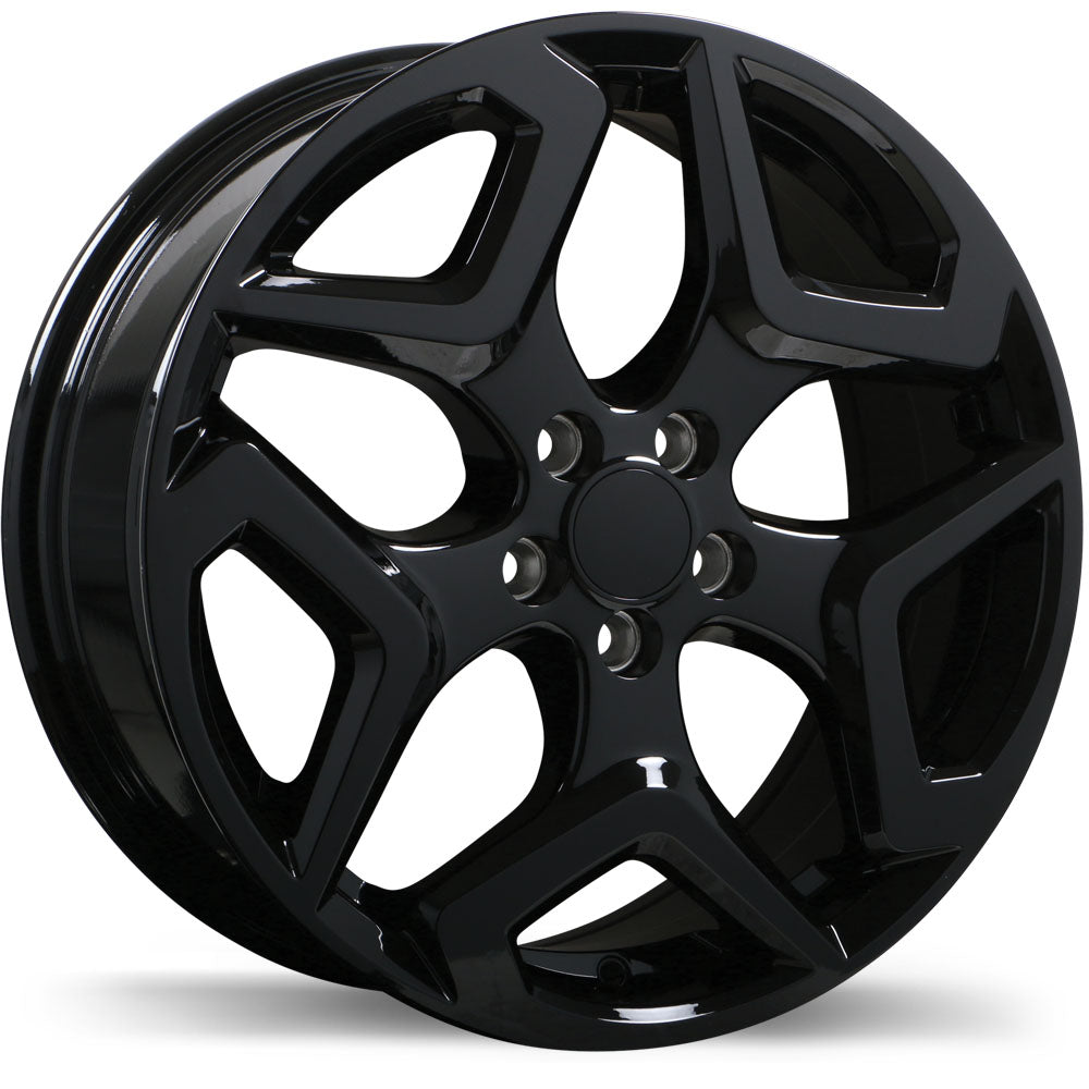 Replika R255 Gloss Black 17x7 +55 5x100mm 56.1mm - Wheelwiz