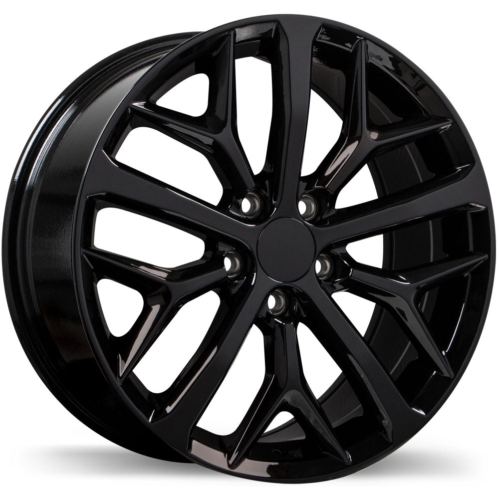 Replika R257 Gloss Black 18x8 +50 5x114.3mm 64.1mm - Wheelwiz