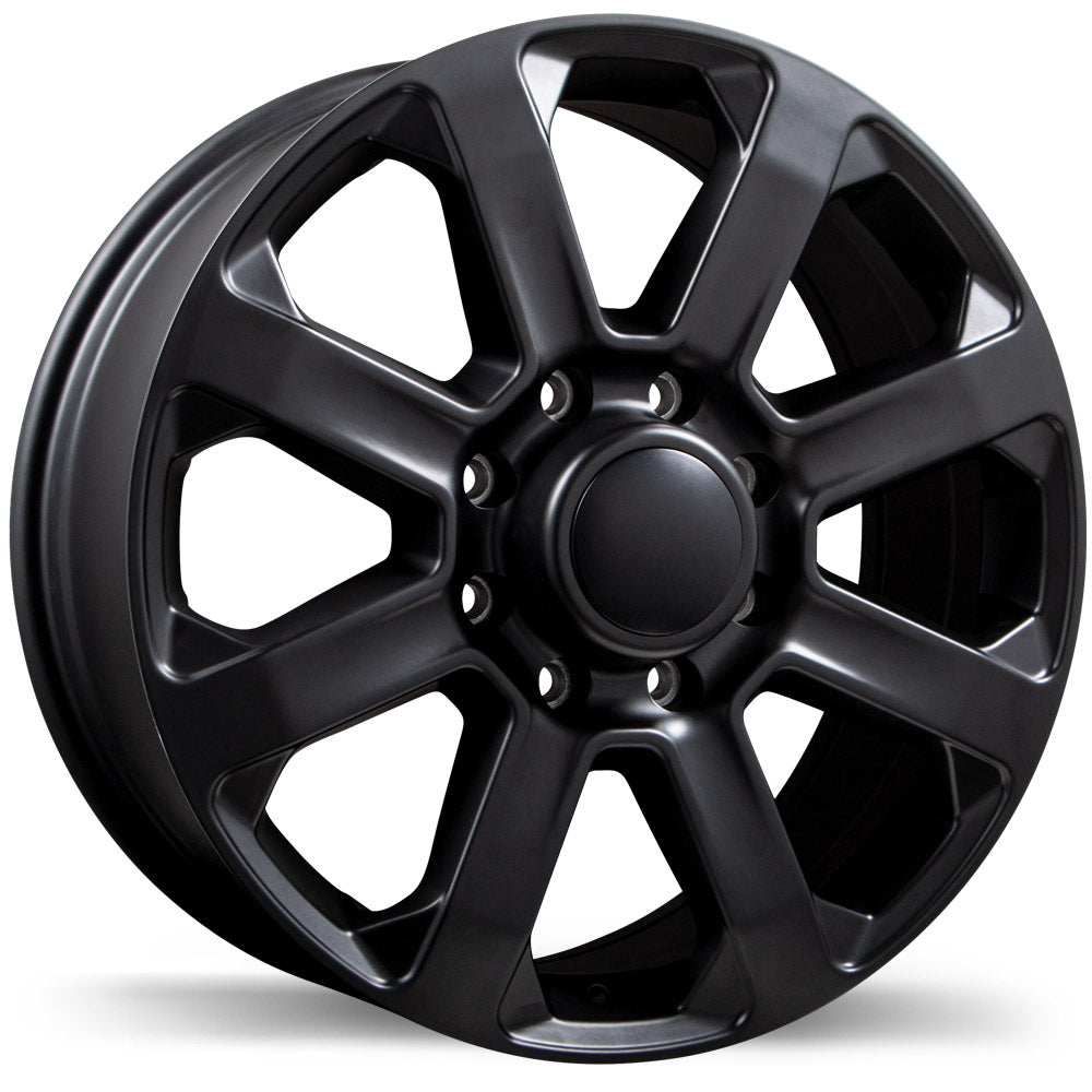 Replika R261 Satin Black 20x8 +54 8x165.1mm 121.1mm - Wheelwiz