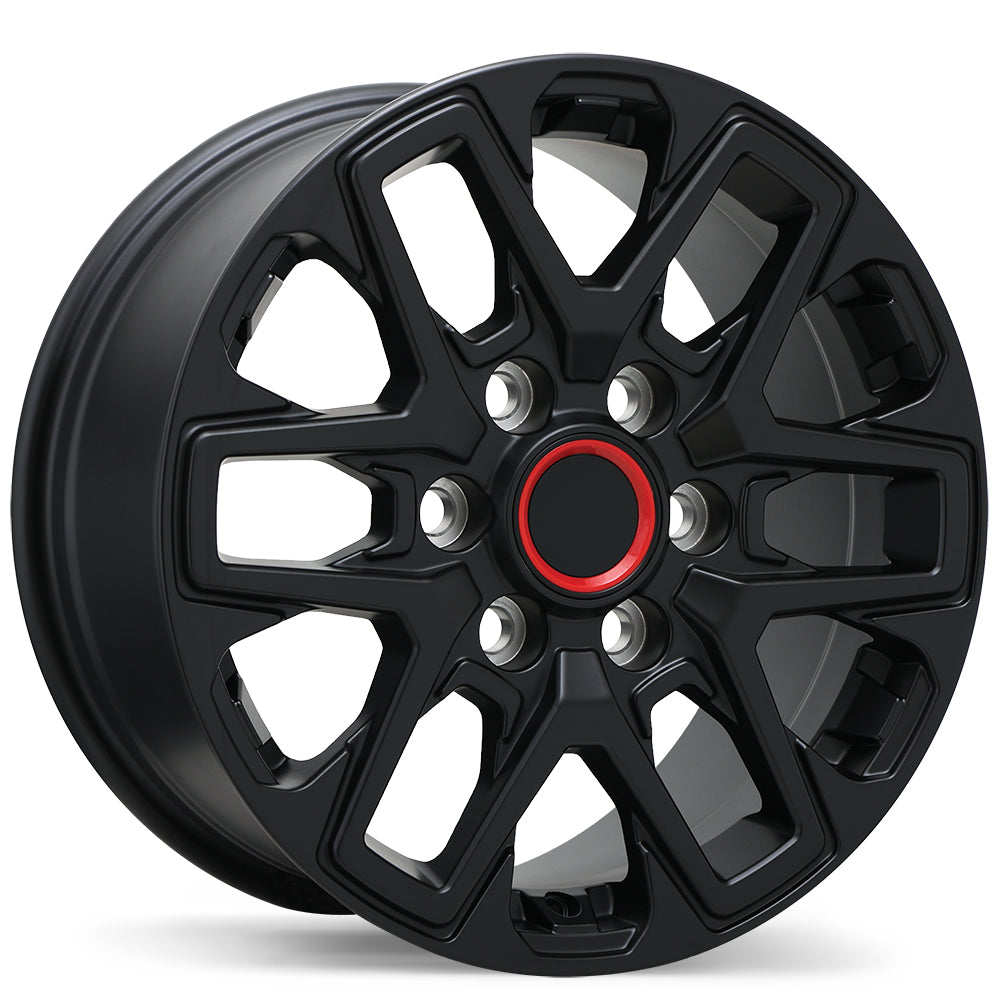 Replika R262 Satin Black 17x8 +55 6x139.7mm 95.1mm
