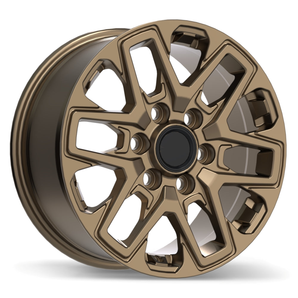 Replika R262 Satin Bronze 17x8 +55 6x139.7mm 95.1mm - Wheelwiz
