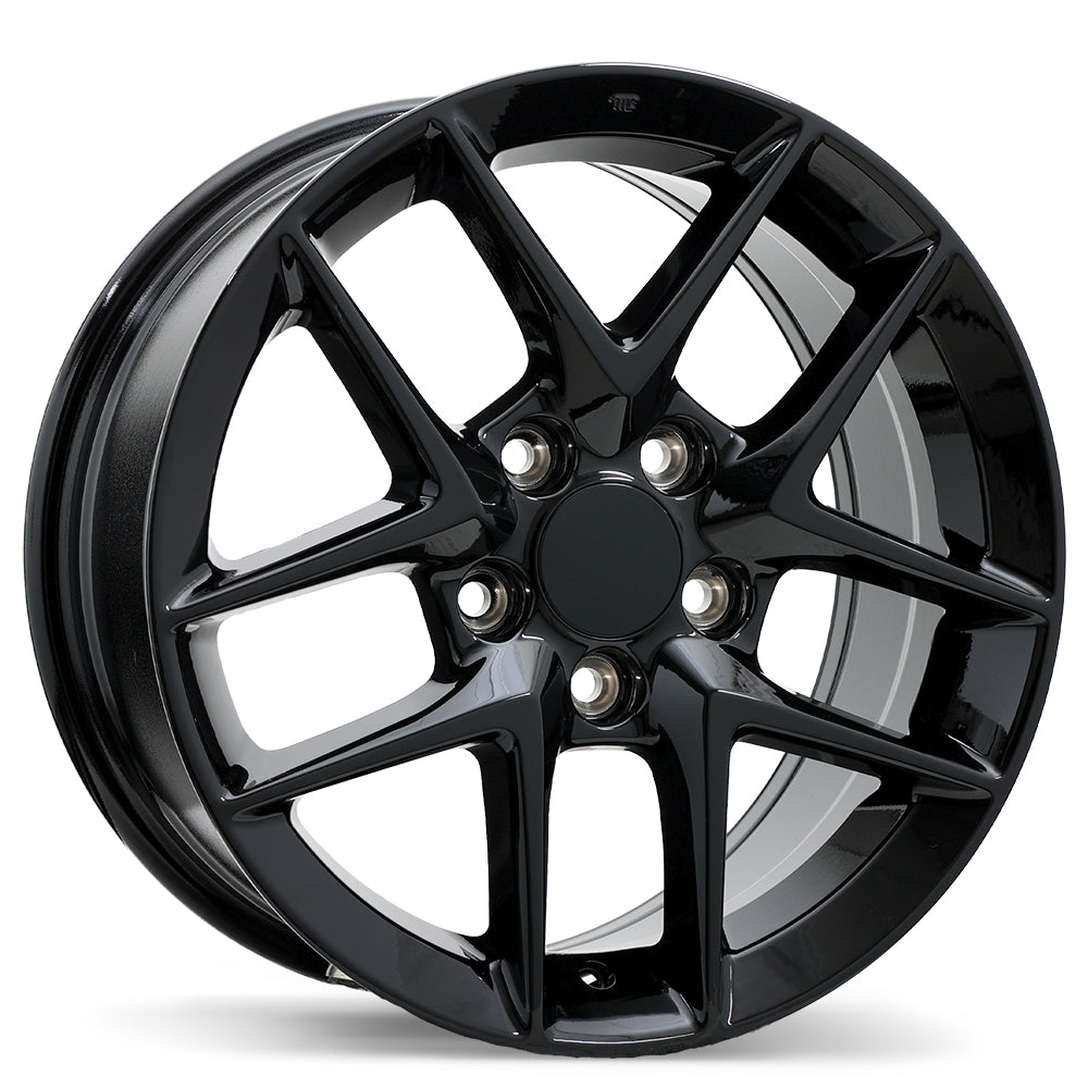 Replika R267 Gloss Black 16x7 +45 5x114.3mm 64.1mm