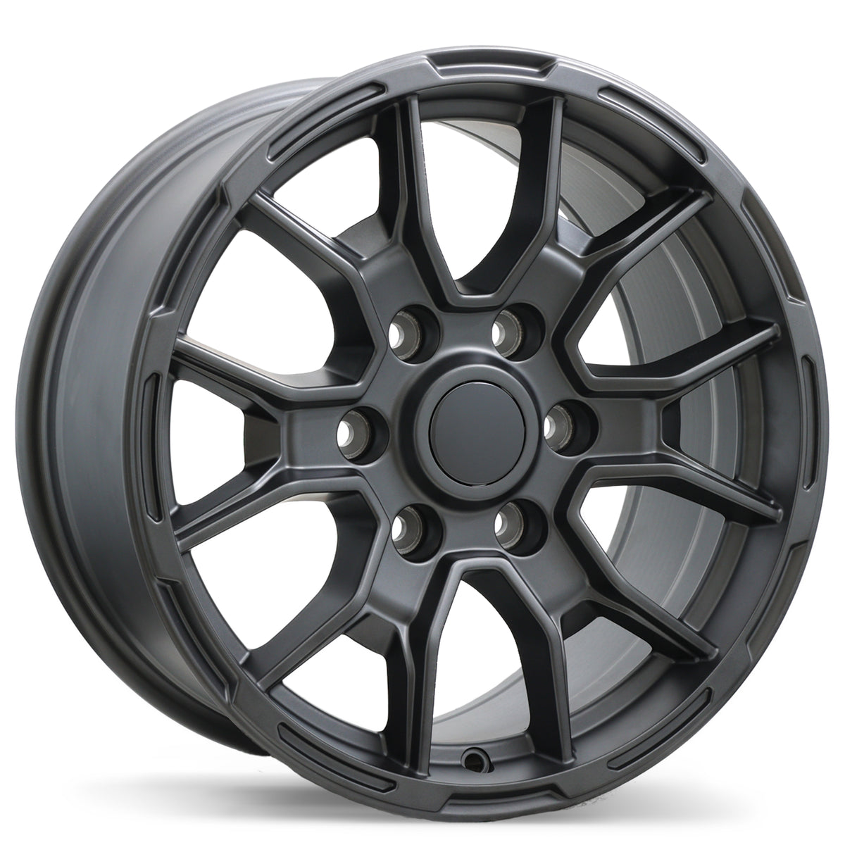 Replika R269 Matte Gunmetal 17x8.5 +30 6x139.7mm 93.1mm | Wheelwiz