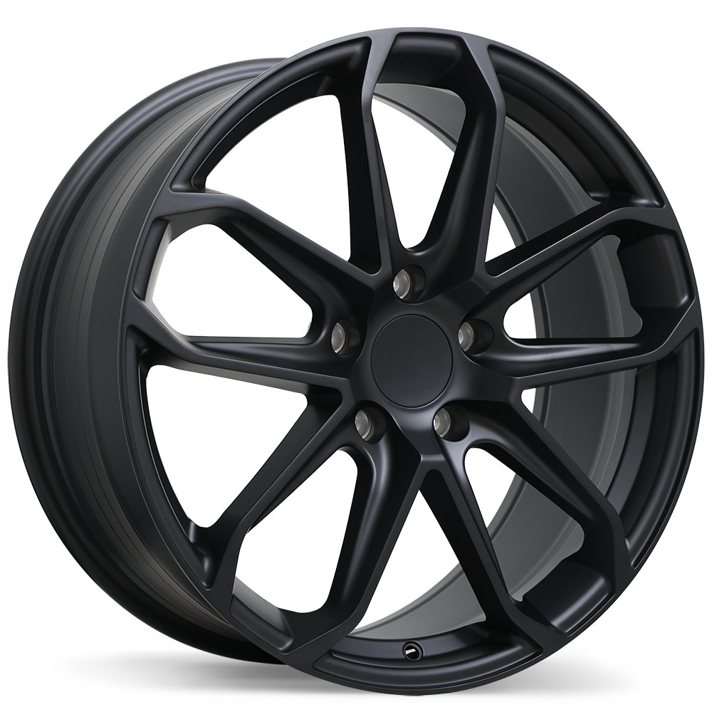 Replika R276 Satin Black 20x9 +50 5x130mm 71.6mm - Wheelwiz