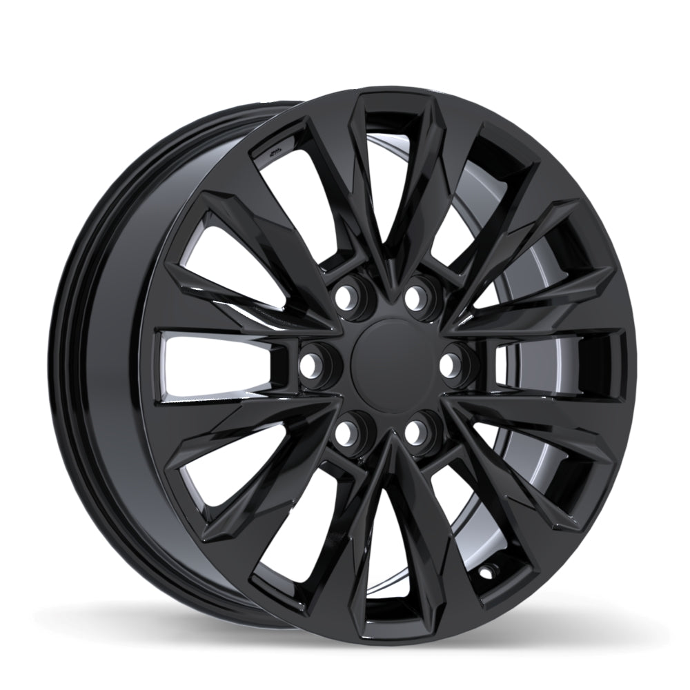 Replika R279 Gloss Black 18x7.5 +56 6x139.7mm 95.1mm - Wheelwiz