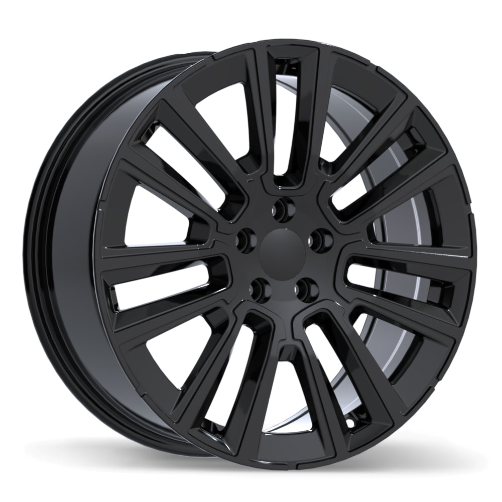 Replika R280 Gloss Black 19x8 +45 5x108mm 63.4mm - Wheelwiz