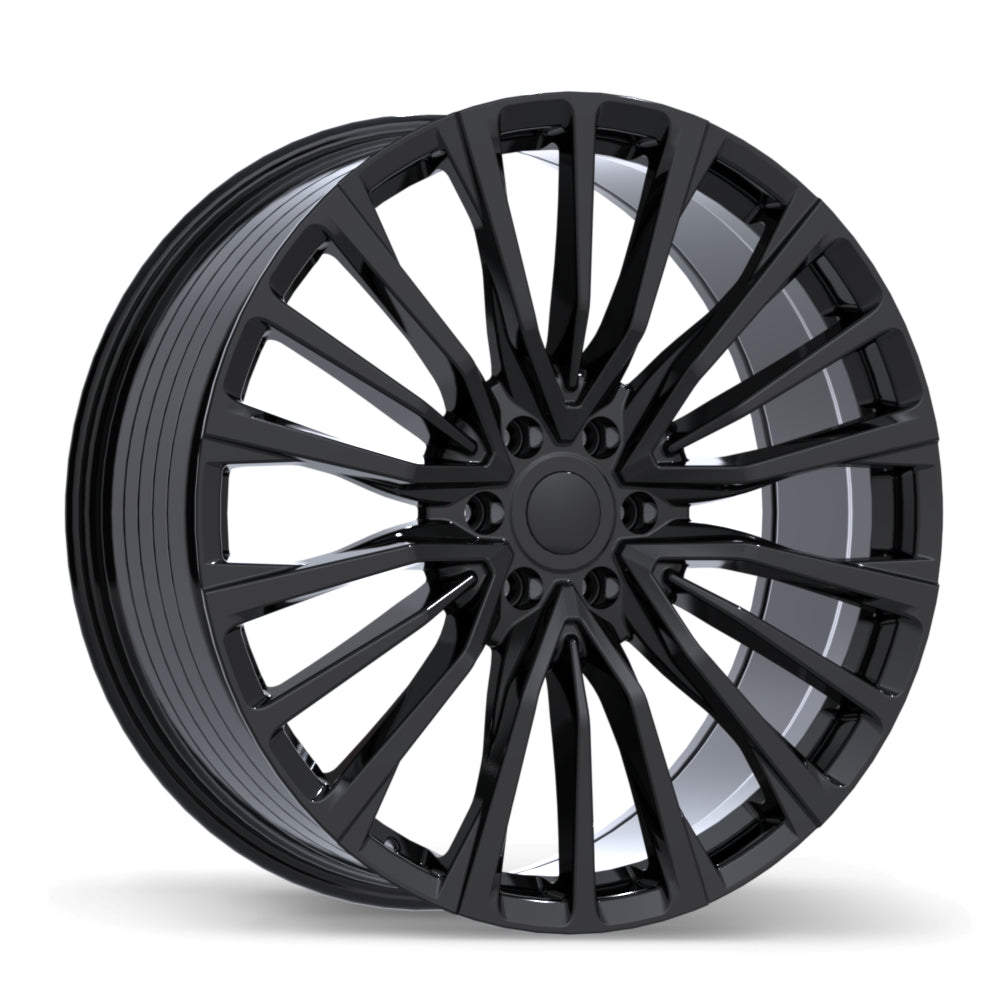 Replika R281 Gloss Black 24x9.5 +44 6x135mm 87.1mm - Wheelwiz