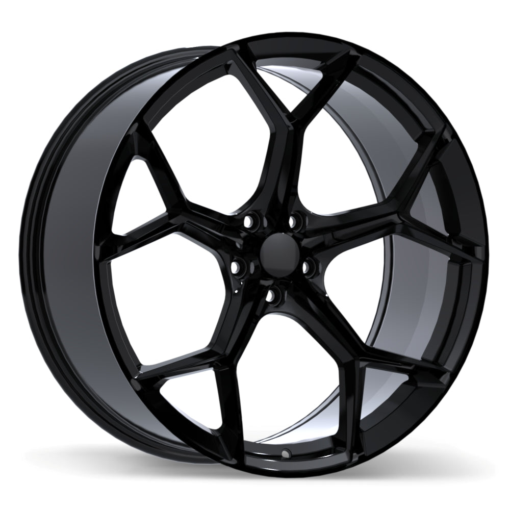 Replika R282 Gloss Black 22x9.5 +25 5x112mm 66.5mm