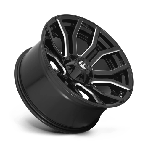 Fuel Offroad D711 RAGE Gloss Black Milled 20x10 -18 6x135|6x139.7mm 106.1mm - Wheelwiz