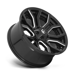 Fuel Offroad D711 RAGE Gloss Black Milled 24x12 -44 6x135|6x139.7mm 106.1mm - Wheelwiz