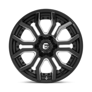 Fuel Offroad D711 RAGE Gloss Black Milled 22x10 -18 6x135|6x139.7mm 106.1mm - Wheelwiz
