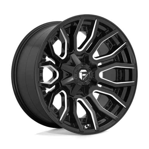 Fuel Offroad D711 RAGE Gloss Black Milled 20x10 -18 8x165.1mm 125.1mm - Wheelwiz