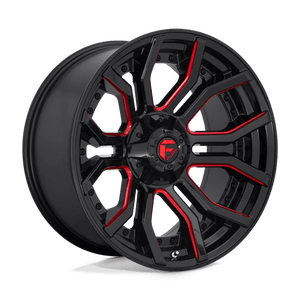 Fuel Offroad D712 RAGE Gloss Black Red Tinted Clear 20x10 -18 6x135|6x139.7mm 106.1mm - Wheelwiz